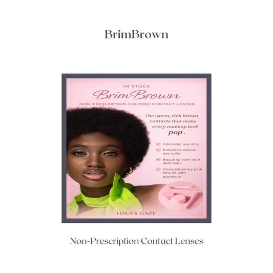 BrimBrown Non-prescription Contact Lenses