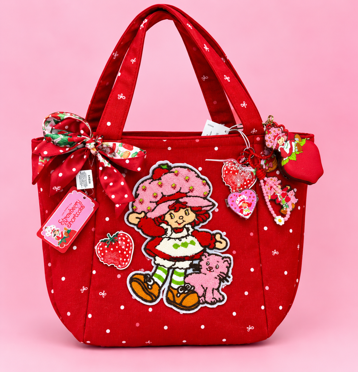 Strawberry Theme Sweet Set - Large Corduroy Tote