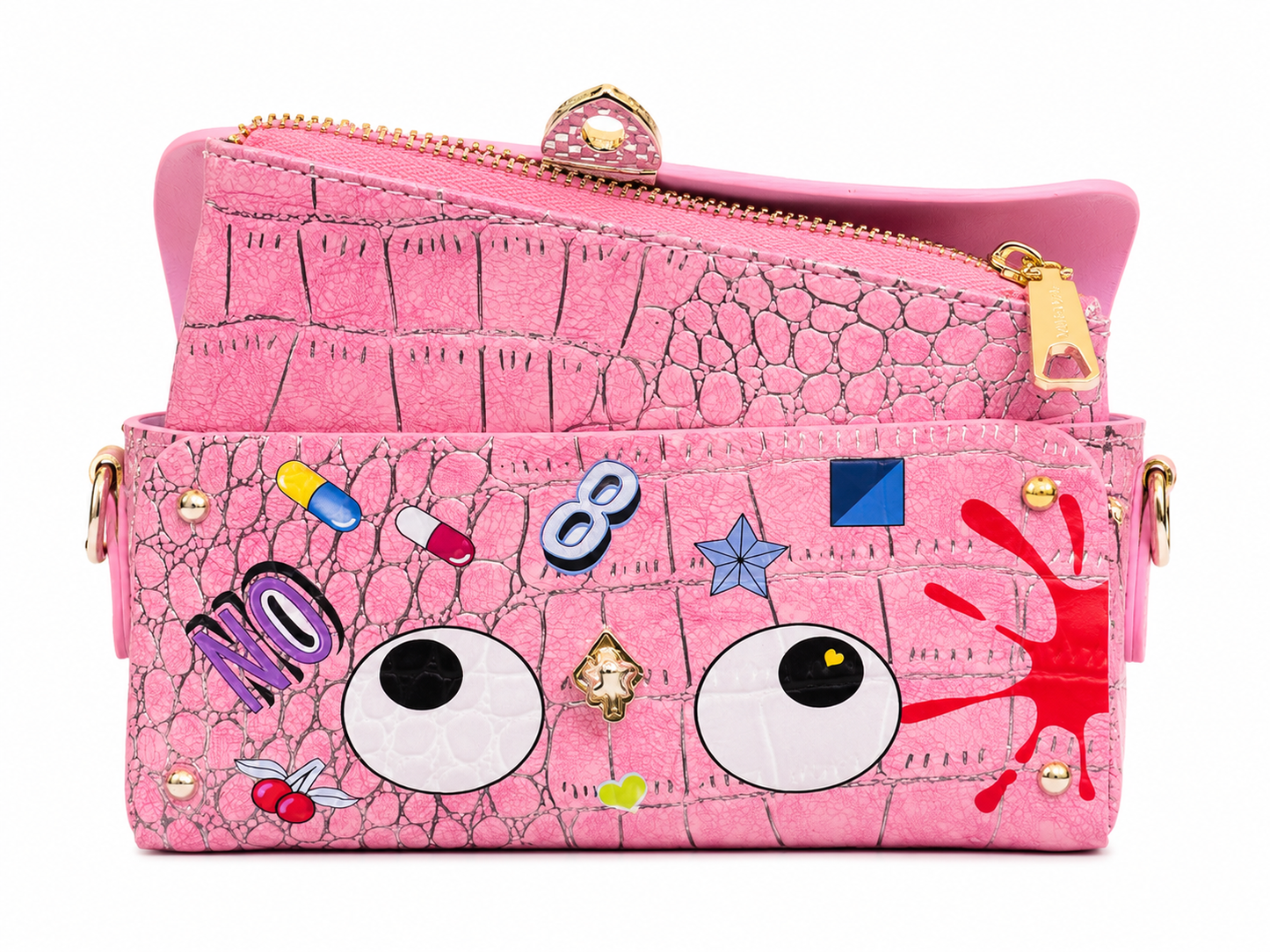 Steeped in Pink Eye Theme Crossbody