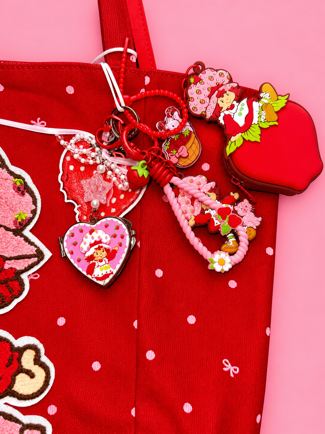 Strawberry Theme Sweet Set - Large Corduroy Tote