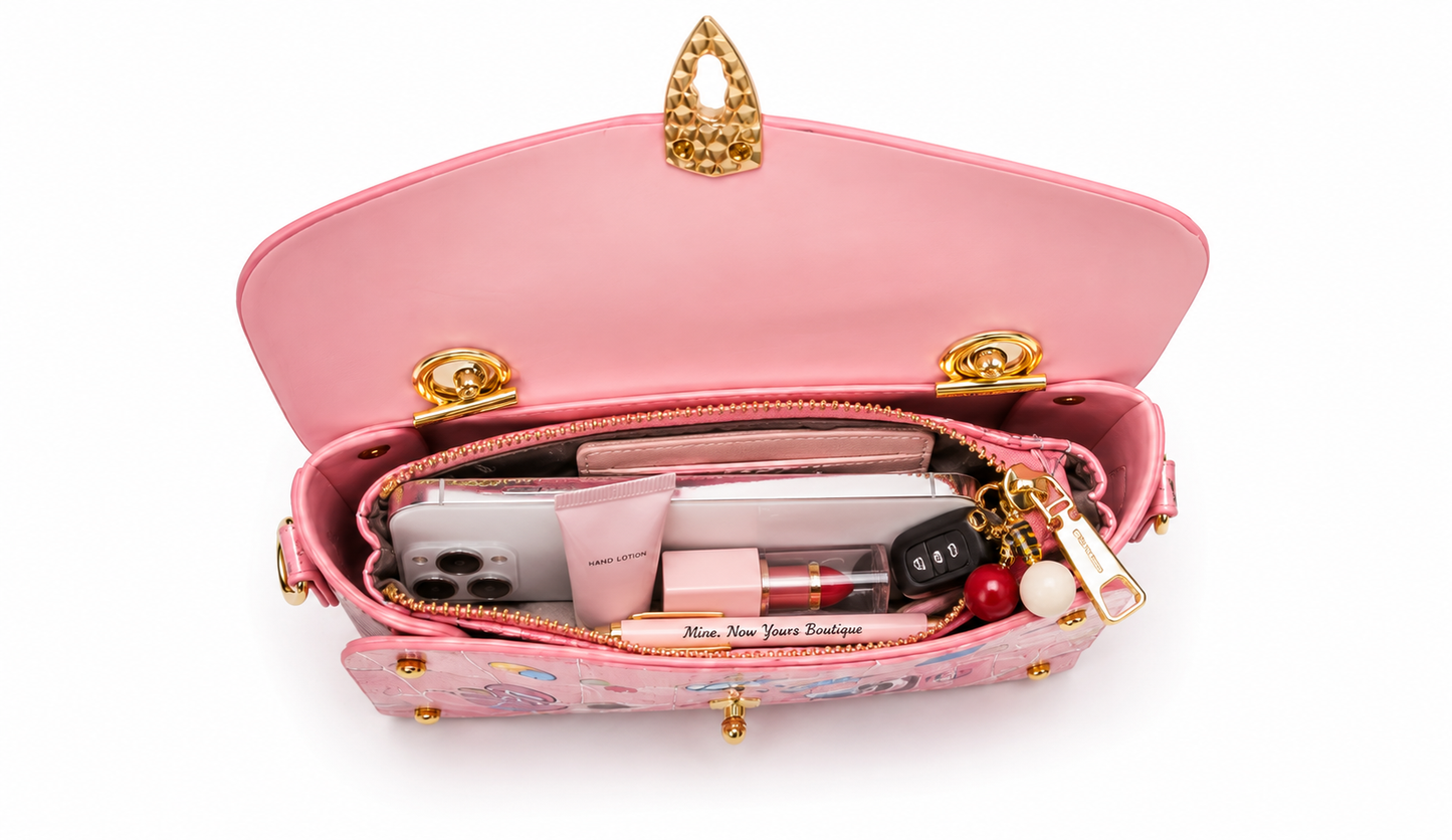 Steeped in Pink Eye Theme Crossbody