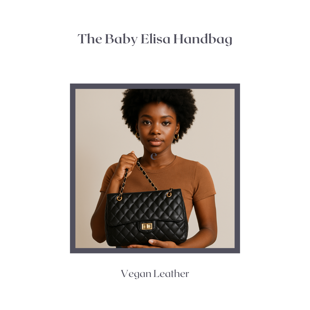 Baby Elisa Quilted Shoulder Bag in Black