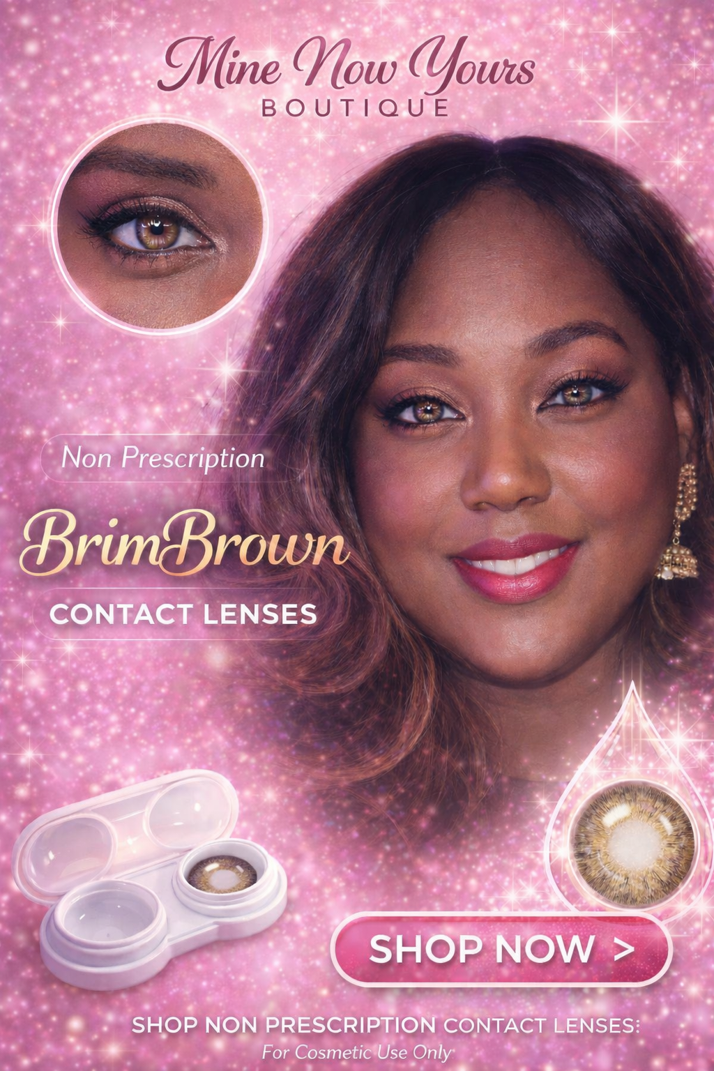BrimBrown Non-prescription Contact Lenses