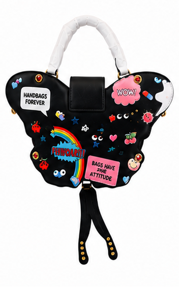 Flutter Pop Eye Theme Butterfly Handbag