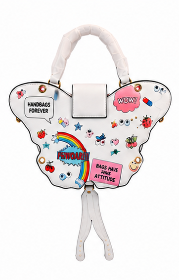 Flutter Pop Eye Theme Butterfly Handbag