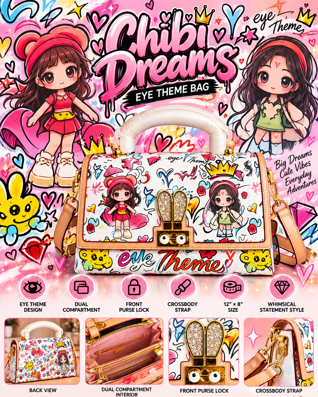 Chibi Dreams Eye Theme Bag