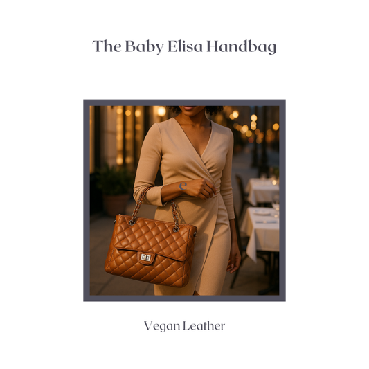 Baby Elisa Quilted Shoulder Bag in Caramel-Brown