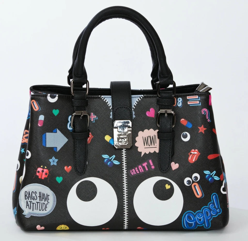The Loveable Eyes Bag (in black or white)