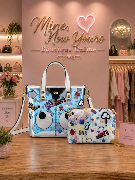 Y2K Holographic Tote