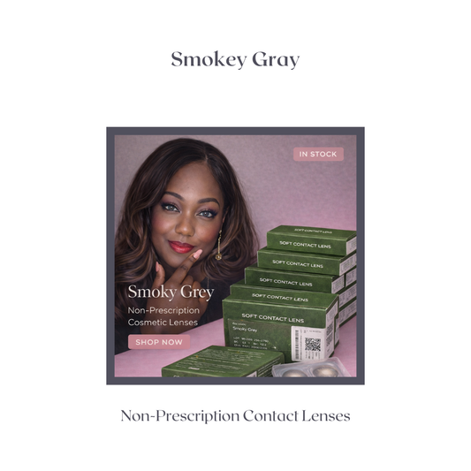 Smokey Gray Non-prescription Contact Lenses